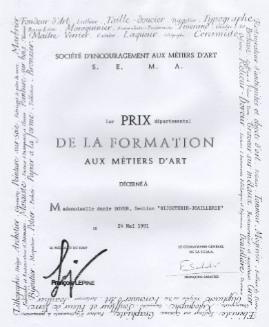1er Prix départemental SEMA, 1991